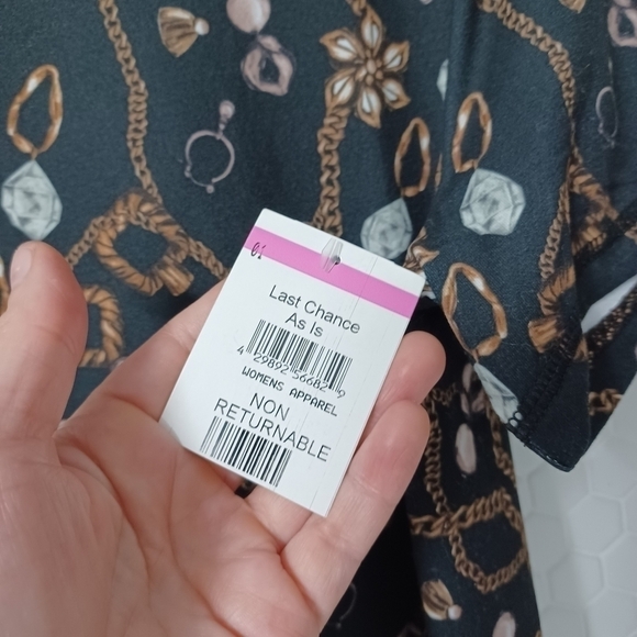 X by Gottex jewelery print t shirt top - Picture 5 of 5